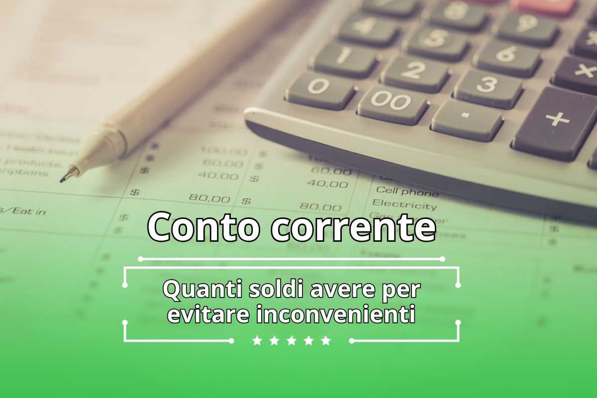 conto corrente soldi