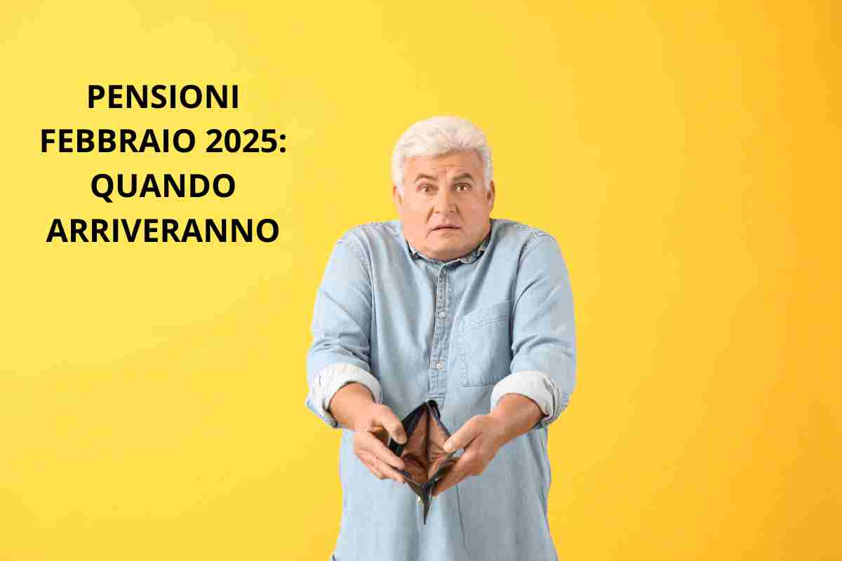 Pensioni febbraio 2025 quando arriva